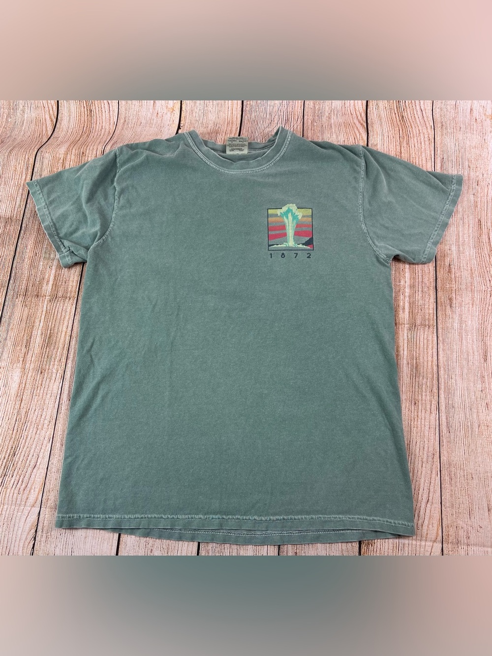 Yellowstone Comfort Colors Green T Shirt Size Medium - Picture 2 of 6